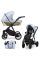 Коляска 2 в 1 Kunert Ivento GLAM IVE-22 Blue Metallic Eco с черной или золотой рамой