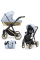 Коляска 2 в 1 Kunert Ivento GLAM IVE-22 Blue Metallic Eco с черной или золотой рамой