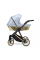 Коляска 2 в 1 Kunert Ivento GLAM IVE-22 Blue Metallic Eco с черной или золотой рамой