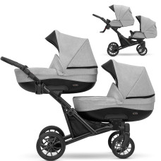 Carrito para gemelos Kunert Booster 2 en 1 BO-01 Gris – Capazos y sillas reversibles