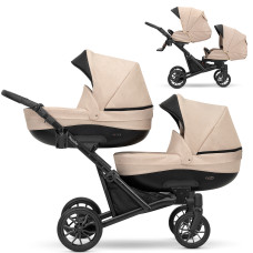 Carrito para gemelos Kunert Booster 2 en 1 BO-02 Crema – Capazos y sillas reversibles