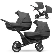 Carrito para gemelos Kunert Booster 2 en 1 BO-03 Graphit – Capazos y sillas reversibles