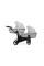 Cochecito gemelar 2 en 1 Kunert Brav Duo BD-03 Gris con chasis negro o color champán