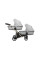 Cochecito gemelar 2 en 1 Kunert Brav Duo BD-03 Gris con chasis negro o color champán