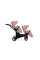 Cochecito gemelar 2 en 1 Kunert Brav Duo BD-04 Pink con chasis negro o color champán