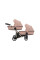Cochecito gemelar 2 en 1 Kunert Brav Duo BD-04 Pink con chasis negro o color champán