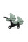 Cochecito gemelar 2 en 1 Kunert Brav Duo BD-05 Mint con chasis negro o color champán