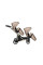 Cochecito gemelar 2 en 1 Kunert Brav Duo BD-13 Cappuccino Eco con chasis negro o color champán