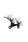 Cochecito gemelar 2 en 1 Kunert Brav Duo BD-15 Baby Pink Eco con chasis negro o color champán