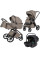 Cochecito 3 en 1 CARRELLO Vector F CRL-6700 Flannel Beige Capazo plegable, silla de paseo y grupo 0