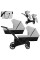 Cochecito gemelar 2 en 1 Kunert Ivento Duo ID-06 Dove Grey Eco con chasis negro o color champán