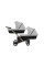 Cochecito gemelar 2 en 1 Kunert Ivento Duo ID-06 Dove Grey Eco con chasis negro o color champán