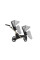 Cochecito gemelar 2 en 1 Kunert Ivento Duo ID-06 Dove Grey Eco con chasis negro o color champán