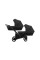 Коляска для двойни 2 в 1 Kunert Ivento Duo ID-07 Black Pearl Eco с черной рамой или рамой цвета шампань