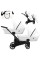 Коляска для двойни 2 в 1 Kunert Ivento Duo ID-08 White Pearl Eco с черной рамой или рамой цвета шампань