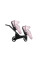 Cochecito gemelar 2 en 1 Kunert Ivento Duo ID-13 Pink Metalic Eco con chasis negro o color champán