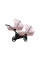 Cochecito gemelar 2 en 1 Kunert Ivento Duo ID-13 Pink Metalic Eco con chasis negro o color champán