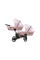 Cochecito gemelar 2 en 1 Kunert Ivento Duo ID-13 Pink Metalic Eco con chasis negro o color champán