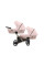 Коляска для двойни 2 в 1 Kunert Ivento Duo ID-11 Smoky Pink с черной рамой или рамой цвета шампань