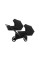 Cochecito gemelar 2 en 1 Kunert Ivento Duo ID-12 Deep Black con chasis negro o color champán