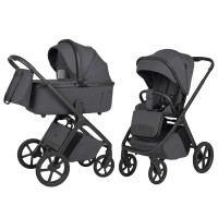 Cochecito 2 en 1 CARRELLO Vector F CRL-6700 Ample Grey con capazo plegable