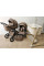 Cochecito 2 en 1 CARRELLO Vector F CRL-6700 Flannel Beige con capazo plegable + Cuna colecho eléctrica Salsa con balanceo automático 