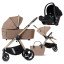 Carrito de bebé 3 en 1 Dada Flux  Beige