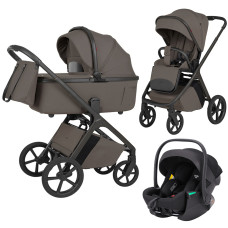 Cochecito 3 en 1 CARRELLO Vector F CRL-6700  Koa Brown Capazo plegable, silla de paseo y grupo 0