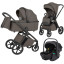 Cochecito 3 en 1 CARRELLO Vector F CRL-6700  Koa Brown Capazo plegable, silla de paseo y grupo 0