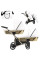 Cochecito gemelar 2 en 1 Kunert Ivento Duo Glam ID-16 Eco White Pearl con chasis negro o color champán