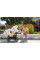 Cochecito gemelar 2 en 1 Kunert Ivento Duo Glam ID-16 Eco White Pearl con chasis negro o color champán