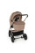 Pack ahorro: carrito de bebé 2 en 1 Dada Flux Beige + silla de auto (grupo 0) + hamaca balancín automática 