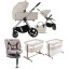 Pack ahorro: Carrito de bebé 2 en 1 Dada Flux Almond+  Silla de coche Carrello Octopus  0-12 años + сuna colecho parque Picto