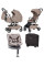 Pack ahorro CARRELLO: Carrito con capazo plegable 2 en 1 Magia CRL-6655 Spice Beige+  Silla de coche Carrello Octopus  0-12 años