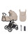 Pack CARRELLO: Carrito de bebé 2 en 1 Ultra F CRL-6557 Polar Beige con capazo plegable + сuna colecho parque  Picto 3 en 1 + Silla de auto Carrello Octopus 0-12 años