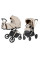 Pack CARRELLO: Carrito de bebé 2 en 1 Ultra F CRL-6557 Polar Beige con capazo plegable + сuna colecho parque  Picto 3 en 1 + Silla de auto Carrello Octopus 0-12 años