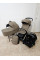 Carrito de bebé con capazo plegable 3 en 1 CARRELLO Magia CRL-6655 Spice Beige + Silla de auto (Grupo 0) Vega Light