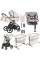 Pack CARRELLO: Carrito de bebé 2 en 1  Vector F CRL-6700 Zephyr Beige con capazo plegable + сuna colecho parque  Picto 3 en 1 + Silla de auto Carrello Octopus 0-12 años