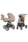Pack ahorro: carrito de bebé 2 en 1 Carrello Ultra CRL-6527 Floral Beige  + hamaca balancín automática + Silla de auto Vega (Grupo 0+) 