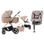 Pack ahorro: Carrito de bebé 2 en 1 Dada Flux Beige+  Silla de coche Carrello Octopus  0-12 años