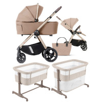 Pack ahorro: Carrito de bebé 2 en 1 Dada Flux Beige + сuna colecho parque Picto