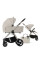 Pack ahorro: carrito de bebé 2 en 1 Dada Flux Almond + silla de auto (grupo 0) + hamaca balancín automática 
