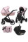 Carrito de bebé 3en1 Ivento IVE-13 Pink Metalic ecopiel con chasis negro o dorado