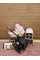 Carrito de bebé 3en1 Ivento IVE-13 Pink Metalic ecopiel con chasis negro o dorado