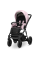 Carrito de bebé 3en1 Ivento IVE-13 Pink Metalic ecopiel con chasis negro o dorado